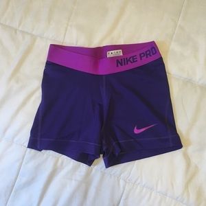 Nike Purple and Pink Spandex